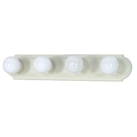  4 or More Bulb Bathroom Lighting - Textured White