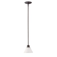 Empire Mini-Pendant Pendant Light - Mahogany Bronze / Frosted