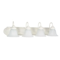  Ballerina 4 or More Bulb Bathroom Lighting - Textured White / Alabaster