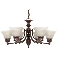 Empire Mid Sized Chandelier Chandelier - Old Bronze / Alabaster