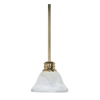 Empire Mini-Pendant Pendant Light - Polished Brass / Alabaster