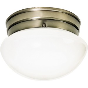 N606114 Flush Mount Ceiling Light - Antique Brass