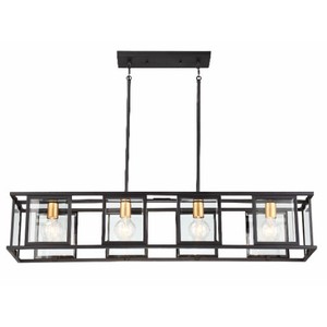 N606417 Payne Linear Pendant Pendant Light - Black