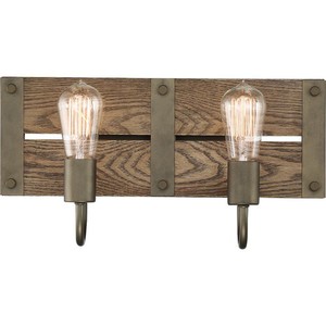 N606428 Winchester 2 Bulb Bathroom Lighting - Bronze