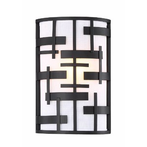 N606431 Lansing 1 Bulb Wall Sconce - Textured Black