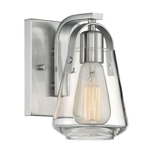 N607111 Skybridge 1 Bulb Wall Sconce - Brushed Nickel N607111 Skybridge 1 Bulb Wall Sconce - Brushed Nickel