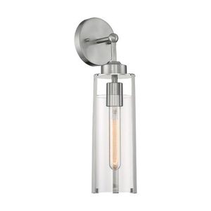 N607141 Marina 1 Bulb Wall Sconce - Brushed Nickel
