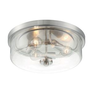N607169 Sommerset Flush Mount Ceiling Light - Brushed Nickel N607169 Sommerset Flush Mount Ceiling Light - Brushed Nickel