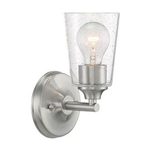 N607181 Bransel 1 Bulb Wall Sconce - Brushed Nickel