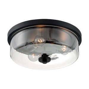 N607269 Sommerset Flush Mount Ceiling Light - Matte Black N607269 Sommerset Flush Mount Ceiling Light - Matte Black