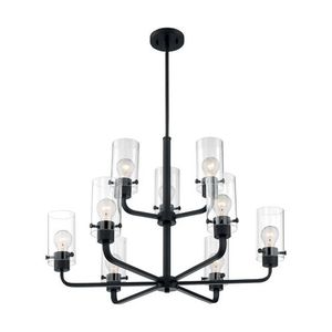 N607279 Sommerset Mid Sized Chandelier Chandelier - Matte Black N607279 Sommerset Mid Sized Chandelier Chandelier - Matte Black