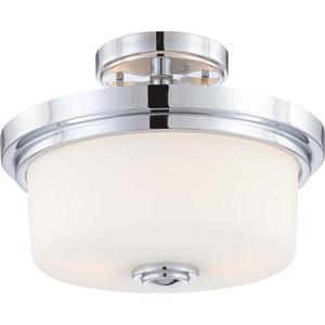 N604593 Soho Semi Flush Mount Ceiling Light - Polished Chrome