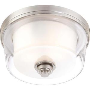 N604651 Decker Flush Mount Ceiling Light - Brushed Nickel