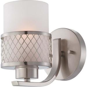 N604681 Fusion 1 Bulb Wall Sconce - Brushed Nickel