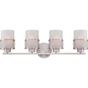 N604684 Fusion 4 or More Bulb Bathroom Lighting - Brushed Nickel