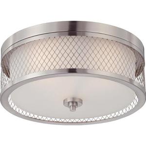 N604691 Fusion Flush Mount Ceiling Light - Brushed Nickel