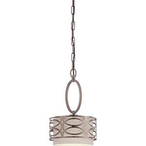 N604728 Harlow Drum Pendant Pendant Light - Hazel Bronze