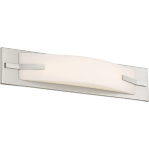 N621081 Bow 2 Bulb Bathroom Lighting - Brushed Nickel