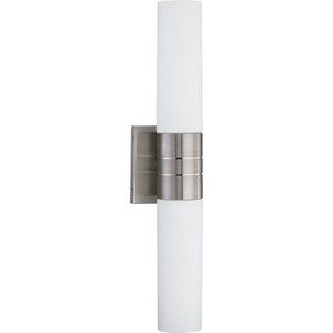 N622936 Link 2 Bulb Bathroom Lighting - Brushed Nickel