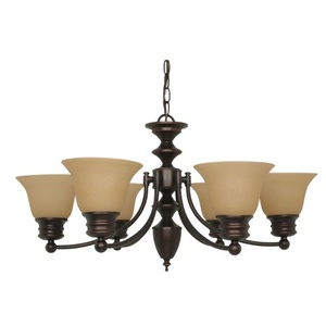 N601274 Empire Mid Sized Chandelier Chandelier - Mahogany Bronze / Champagne