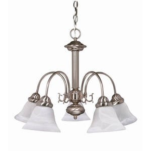 N60181 Ballerina Mid Sized Chandelier Chandelier - Brushed Nickel / Alabaster