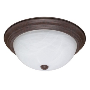 N60207 Flush Dome Flush Mount Ceiling Light - Old Bronze / Alabaster N60207 Flush Dome Flush Mount Ceiling Light - Old Bronze / Alabaster