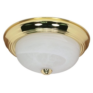 NUV60213 Flush Dome Flush Mount Ceiling Light - Polished Brass / Alabaster NUV60213 Flush Dome Flush Mount Ceiling Light - Polished Brass / Alabaster
