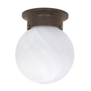 N60259 Flush Mount Ceiling Light - Old Bronze / Alabaster N60259 Flush Mount Ceiling Light - Old Bronze / Alabaster