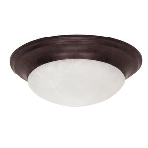 N60280 Flush Mount Ceiling Light - Old Bronze / Alabaster N60280 Flush Mount Ceiling Light - Old Bronze / Alabaster
