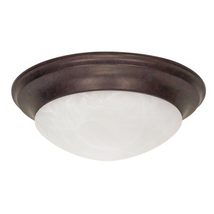 N60282 Flush Mount Ceiling Light - Old Bronze / Alabaster N60282 Flush Mount Ceiling Light - Old Bronze / Alabaster