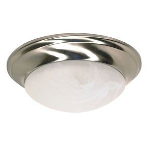 N60283 Flush Mount Ceiling Light - Brushed Nickel / Alabaster N60283 Flush Mount Ceiling Light - Brushed Nickel / Alabaster