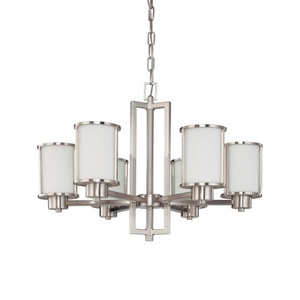 N602853 Odeon Mid Sized Chandelier Chandelier - Brushed Nickel