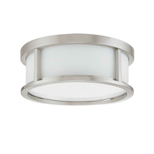 N602859 Odeon Flush Mount Ceiling Light - Brushed Nickel