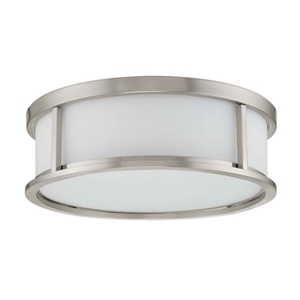 N602862 Odeon Flush Mount Ceiling Light - Brushed Nickel