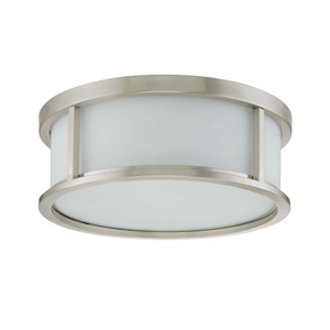 N602864 Odeon Flush Mount Ceiling Light - Brushed Nickel