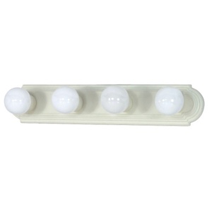 N60313 4 or More Bulb Bathroom Lighting - Textured White