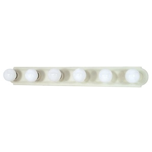 N60314 4 or More Bulb Bathroom Lighting - Textured White