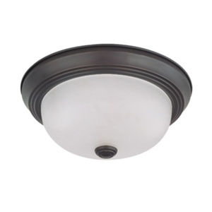 N603145 Flush Dome Flush Mount Ceiling Light - Mahogany Bronze / Frosted N603145 Flush Dome Flush Mount Ceiling Light - Mahogany Bronze / Frosted