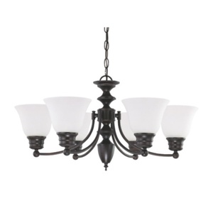 N603169 Empire Mid Sized Chandelier Chandelier - Mahogany Bronze / Frosted N603169 Empire Mid Sized Chandelier Chandelier - Mahogany Bronze / Frosted