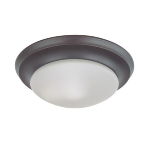 N603175 Flush Mount Ceiling Light - Mahogany Bronze / Frosted N603175 Flush Mount Ceiling Light - Mahogany Bronze / Frosted