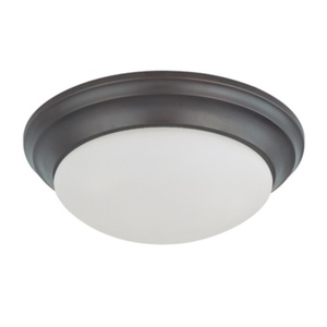 N603176 Flush Mount Ceiling Light - Mahogany Bronze / Frosted N603176 Flush Mount Ceiling Light - Mahogany Bronze / Frosted