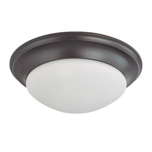 N603177 Flush Mount Ceiling Light - Mahogany Bronze / Frosted N603177 Flush Mount Ceiling Light - Mahogany Bronze / Frosted