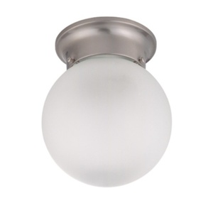 N603249 Flush Mount Ceiling Light - Brushed Nickel / Frosted N603249 Flush Mount Ceiling Light - Brushed Nickel / Frosted