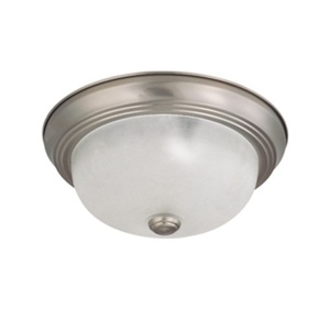 N603261 Flush Dome Flush Mount Ceiling Light - Brushed Nickel / Frosted N603261 Flush Dome Flush Mount Ceiling Light - Brushed Nickel / Frosted