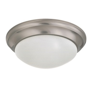 N603272 Flush Mount Ceiling Light - Brushed Nickel / Frosted N603272 Flush Mount Ceiling Light - Brushed Nickel / Frosted