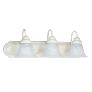 N60333 Ballerina 3 Bulb Bathroom Lighting - Textured White / Alabaster