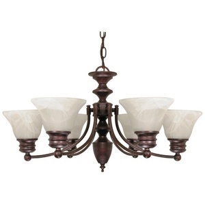 N60358 Empire Mid Sized Chandelier Chandelier - Old Bronze / Alabaster N60358 Empire Mid Sized Chandelier Chandelier - Old Bronze / Alabaster