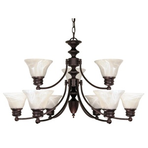 N60362 Empire Large Foyer Chandelier Chandelier - Old Bronze / Alabaster N60362 Empire Large Foyer Chandelier Chandelier - Old Bronze / Alabaster