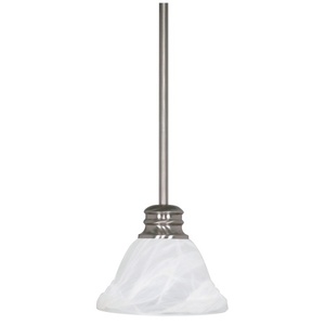 N60365 Empire Mini-Pendant Pendant Light - Brushed Nickel / Alabaster N60365 Empire Mini-Pendant Pendant Light - Brushed Nickel / Alabaster