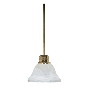 NUV60367 Empire Mini-Pendant Pendant Light - Polished Brass / Alabaster NUV60367 Empire Mini-Pendant Pendant Light - Polished Brass / Alabaster